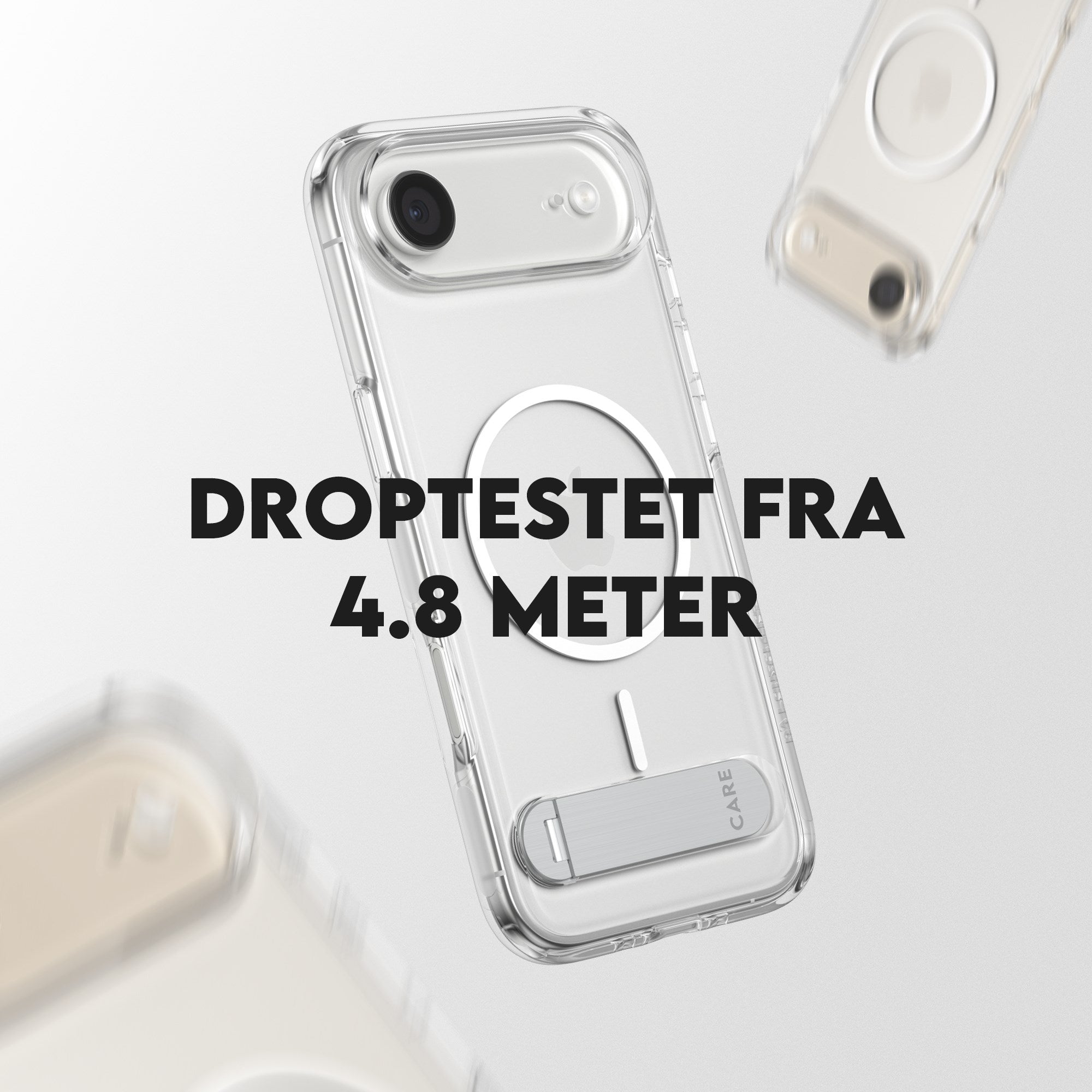 CARE™ by PanzerGlass® Kickstand Case Transparent m. MagSafe iPhone Air